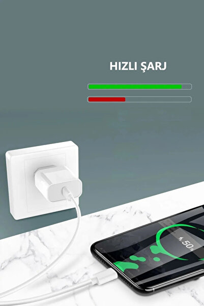 Beatitude Samsung Uyumlu Hızlı Şarz Cihazı Galaxy S20fe A20 A30 A50 A52 A70 A71 M20 Type C Hızlı Şarj Aleti