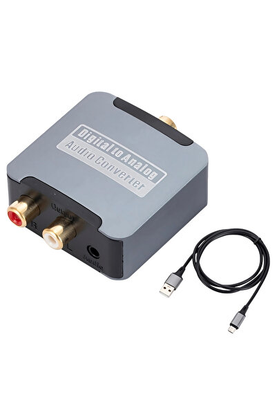 Genel Markalar 4865 Dijital To Analog 3.5mm Optik Ses Tos Çevirici Dönüştürücü Adaptör