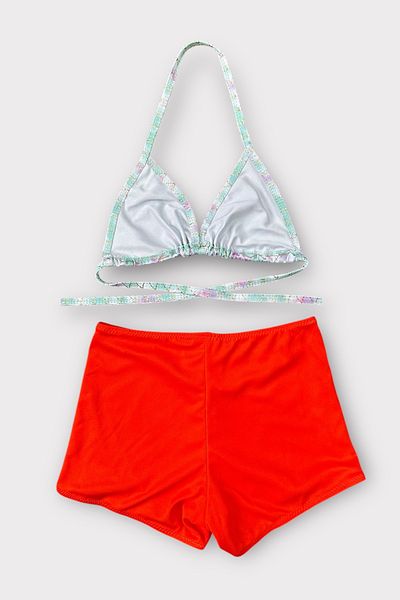 Nilmay mayo Girl's Bikini Set with Shorts