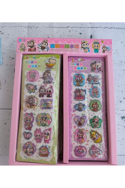 senacacollection Juicy Glitter Labubu Sticker Sticker 1 Pcs