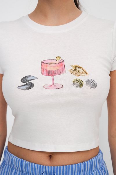 Addax Printed Short Sleeve T-Shirt P1753