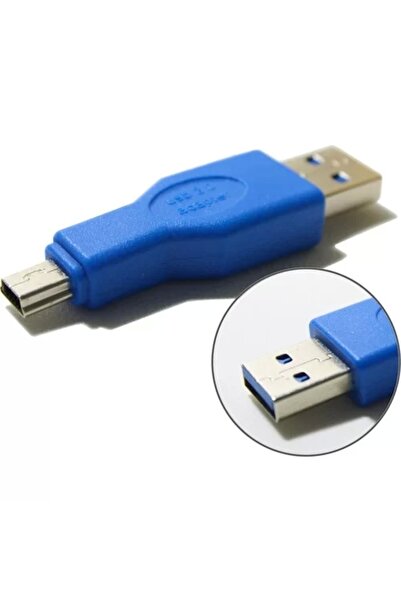Genel Markalar 10 Pin Mini USB 3.0 Erkek To USB 3.0 Erkek Çevirici Dönüştürüc...