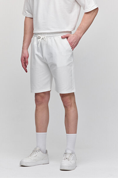 COMBİNE MİCHAİL Erkek Comfort Fit Ekru Şort & Bermuda