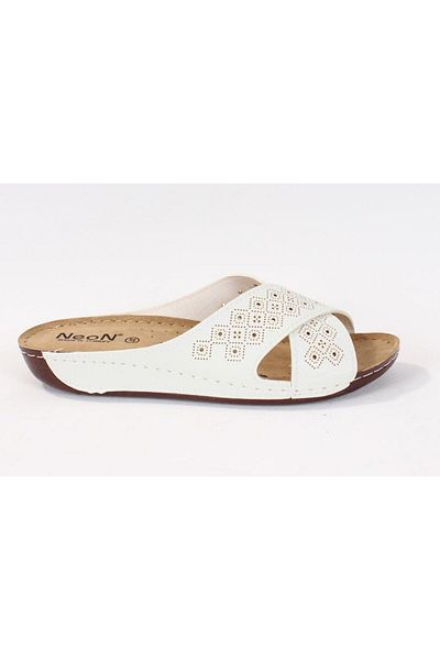 DAGOSTER Dza37-513 White Daily Orthopedic Women's Slippers