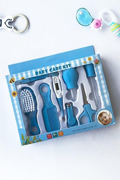 Onetick 8'li Bebek Bakım Seti Dijital Termometre, Tırnak ve Burun Temizleme Aletleri