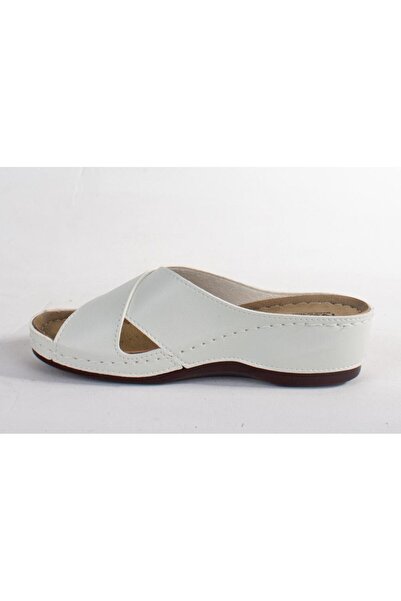 DAGOSTER Dza37-1802 White Daily Orthopedic Women's Slippers