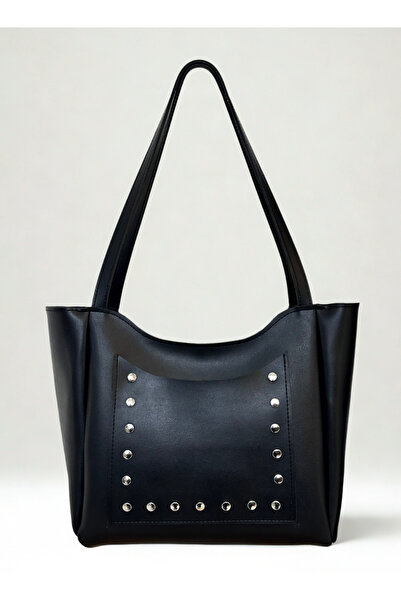 fular & bags Geantă de mână și de umăr pentru cumpărături, neagră, pentru fem...