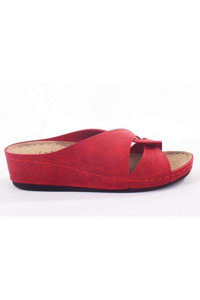 DAGOSTER Dza37-1816 Red Daily Orthopedic Women's Slippers