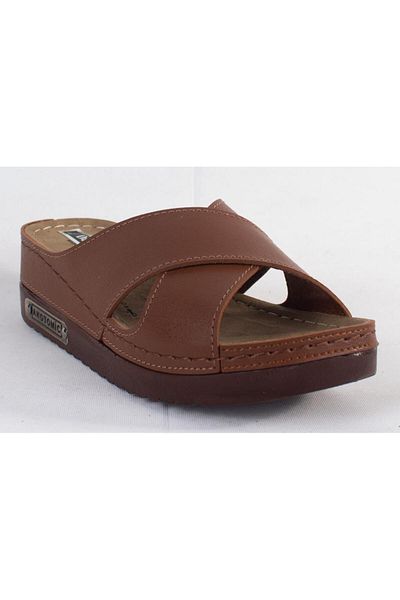 DAGOSTER Dza37-3029 Tan Daily Ορθοπεδικές Γυναικείες Παντόφλες