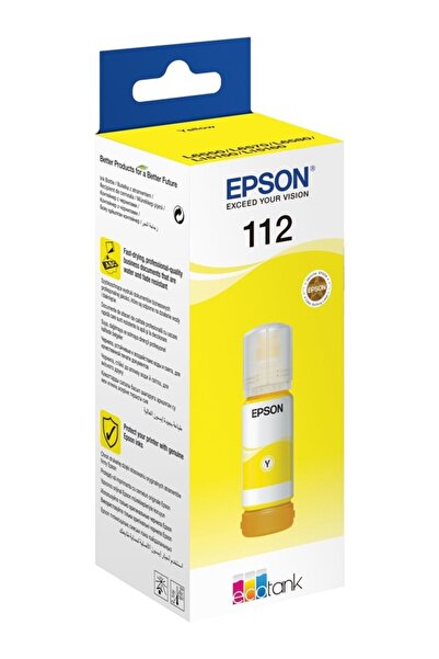EPSON L11160/L6550/L6570/L6580/L15150/L15160 112 EcoTank Pigment 6000 Sayfa Sarı