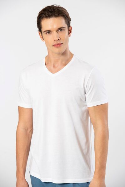 Cacharel Men's V-Neck T-Shirt