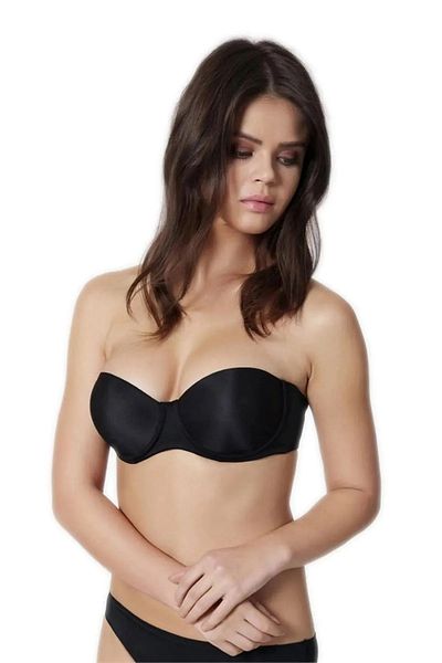 Orkide 2550 Unfilled Straples Bra Black