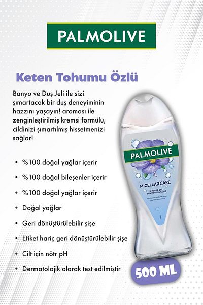 Palmolive Micellar Care Flaxseed Extract 500 ml Shower Gel Buy 11 Pay 9 and Rosie