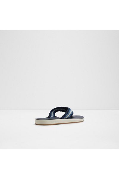 Aldo صندل مسطح أزرق داكن للرجال