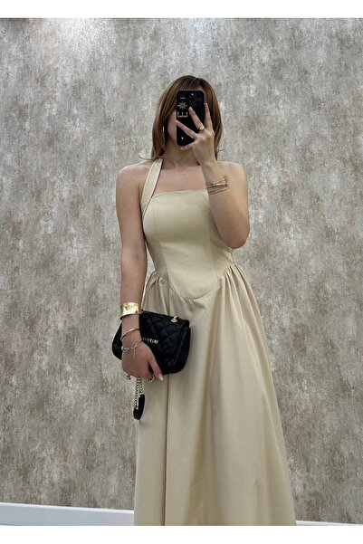 RAVİ Bej elbise