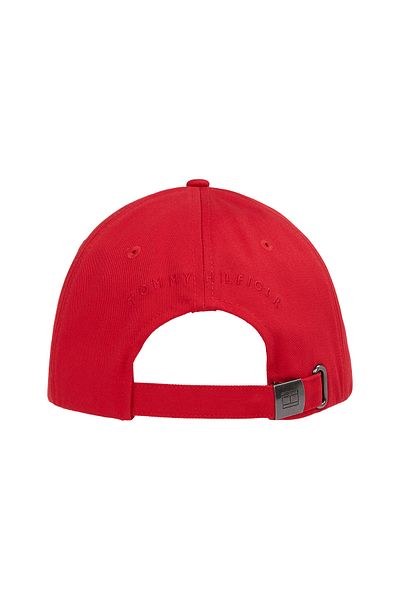 Tommy Hilfiger Tommy Hilfiger Men Medium Red Flag Cotton 6 Panel Baseball Cap