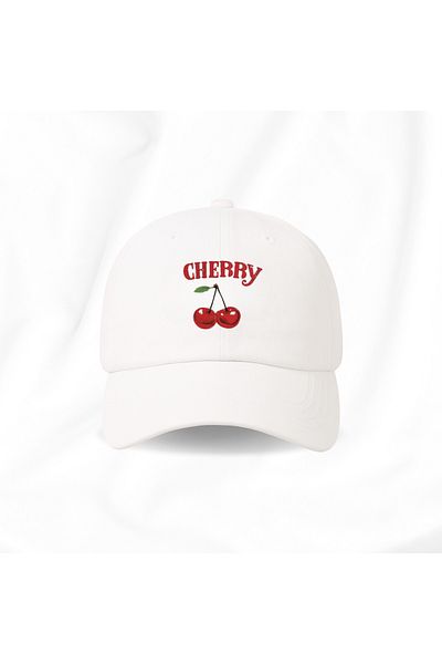 Touz Moda Washable Vintage Cherry Printed Unisex Hat