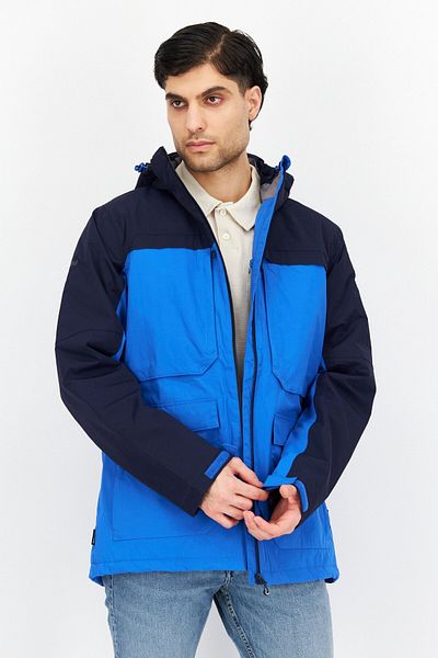 Trespass Men Plain Hooded Jacket, Blue Combo