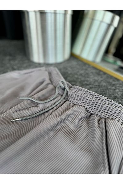Altamira Men's Smoke Gray Patched Ottoman Shorts