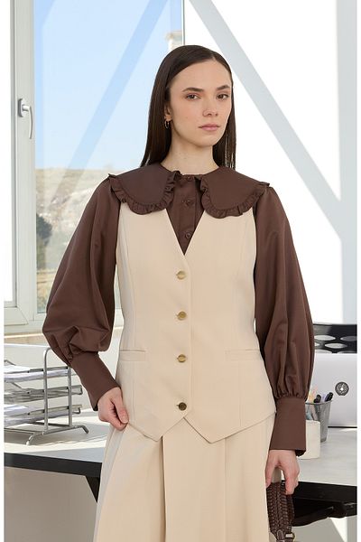 Fatma Atasoy Double Stone Midi Vest