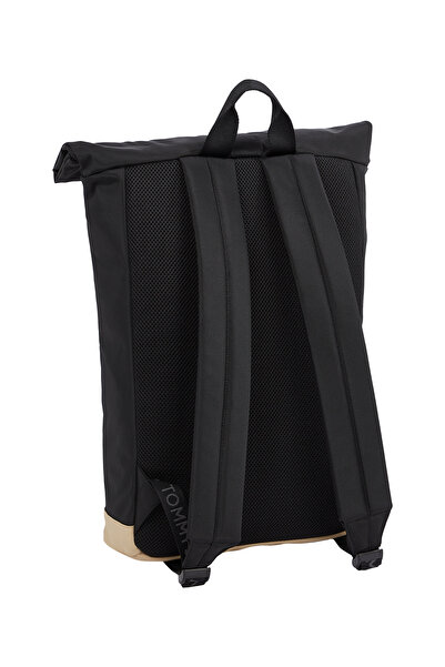 Tommy Hilfiger Tommy Hilfiger Men Black Essential Daily Rolltop Backpack