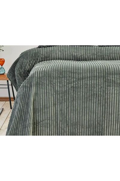 ELDİPA Ribbed Single Blanket 150X200 cm - 100% Polyester, Soft and Warm