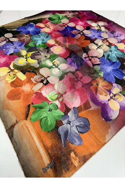İpekal Φουλάρι Fresh Soft Cotton - 05080 90 x 90 30 Mink - Πλακάκι