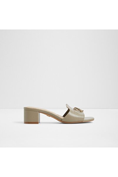 Aldo صندل بكعب أخضر للنساء