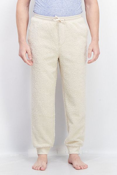 Club Room Men Drawstring Pull On Textured Pyjama Pants, Beige