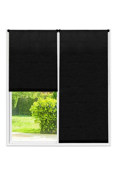 Luance High Quality Textured Blackout Roller Blinds 180 x 200cm