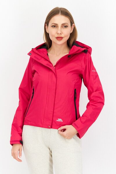 Trespass سترة نسائية مقاومة للرياح، وردية اللون