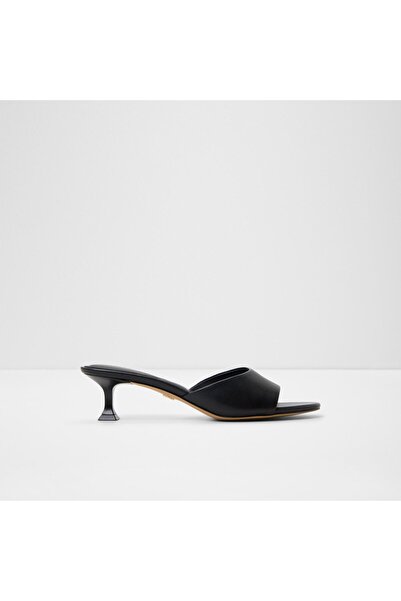 Aldo صندل بكعب أسود للنساء