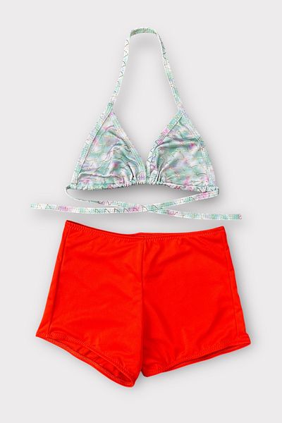 Nilmay mayo Girl's Bikini Set with Shorts