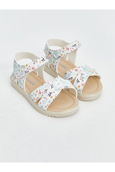 LC Waikiki Σανδάλια για κοριτσάκια LCW STEPS Velcro Cross Strap