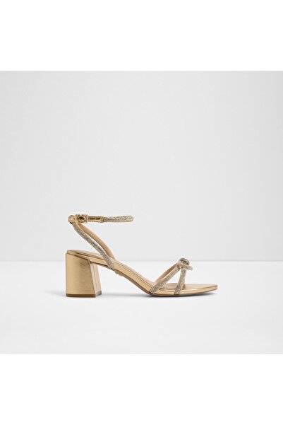 Aldo صندل بكعب ذهبي للنساء