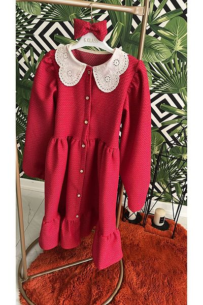 opheliateks Wednesday Ready Collar Vintage Children's Dress