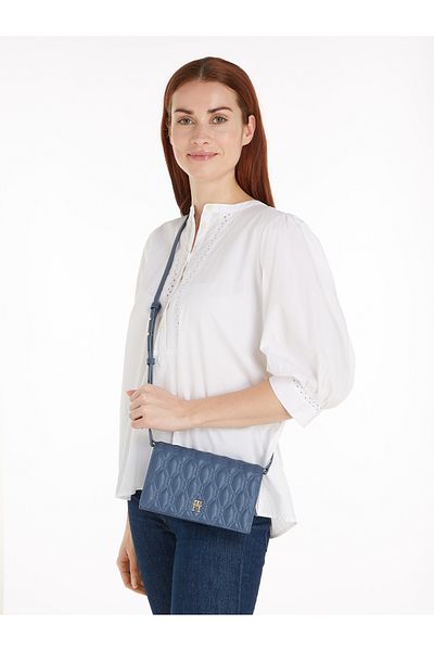 Tommy Hilfiger Women Faded Ink Refined Flap Crossover Bag