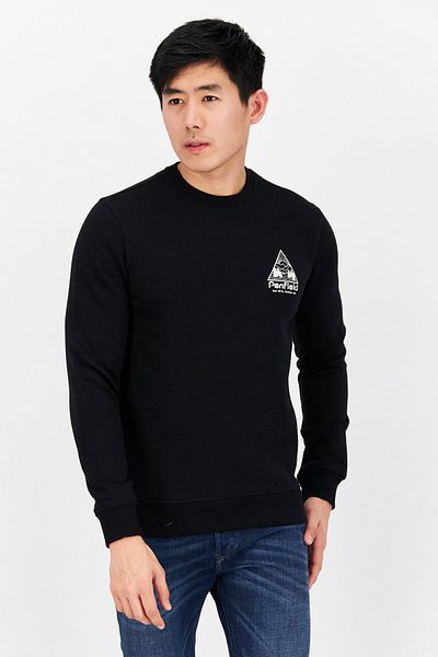Penfield Men Crew Neck Long Sleeve Sweatshirt, Black