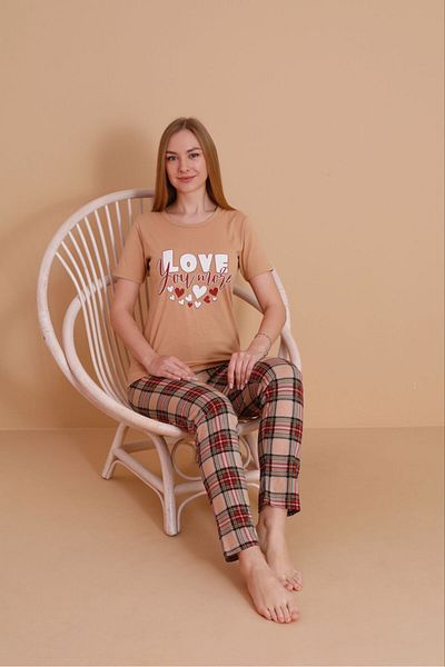 Rabi Shine Women's Printed Kissa Sleeve Pant Set