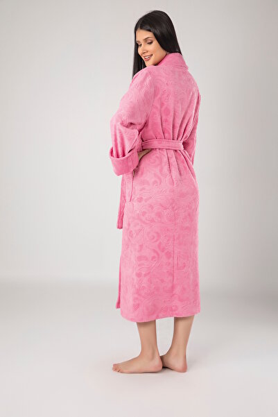 Nuşa Cold Print Jacquard Bambo Cotton Bathrobe