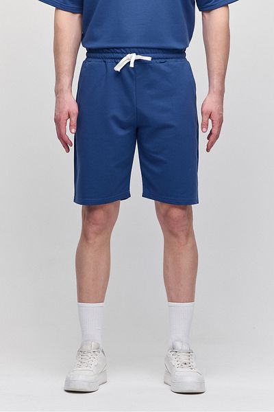 COMBİNE MİCHAİL Ανδρικό σορτς Indigo Comfort Fit & Bermuda