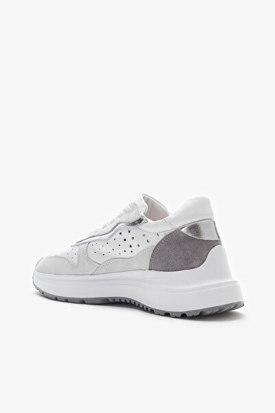 Louis Cardy Owen White Genuine Leather Women's Sneakers