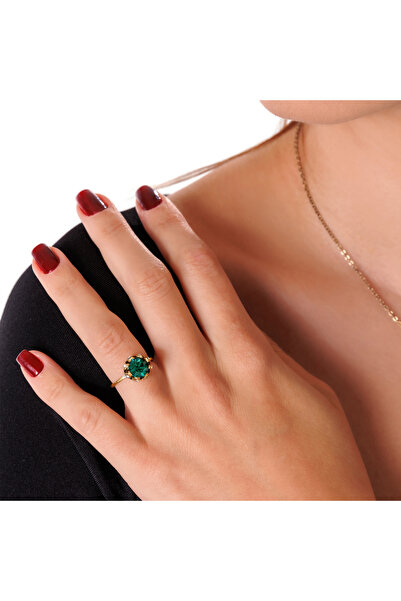 Atelier LEO Handmade Jewellery KAZ AYAĞI CAM YEŞİL BAKIR EL YAPIMI KRİSTAL TA...