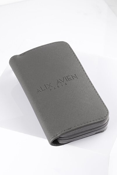 Alix Avien Küçük Boy Çantalı Seyahat Makyaj Fırça Seti - 10 Çeşit Fırça Ucu, Aplikatör ve Makyaj Süngeri