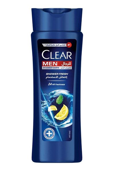 Clear Shampoo Anti-Dandruff Refreshing Shower for Men - 190ml