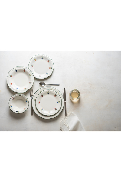 PORSER Vintage Rose Fulya 24 Parça 6 Kişilik Yemek takımı