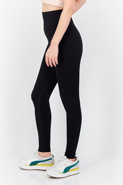 Puma Women Sport Fit Textured Training Leggings, Black