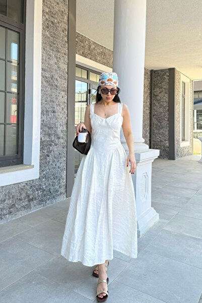 Seda Yalçın Atelier Μπεζ φόρεμα με συσκευασμένο στήθος