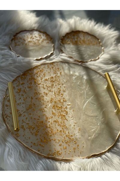 Home Handmade Resin Tray,Modern Epoxy Presentation,Decorative Resin Home Accessories,Personalized Tray