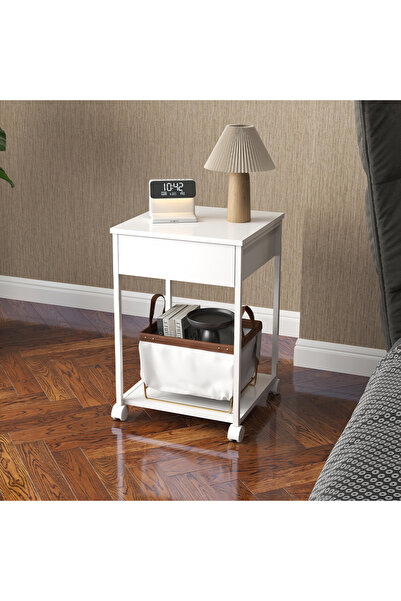 Adore Mobilya Multi Çekmeceli Keson - Beyaz 40x40x60 cm